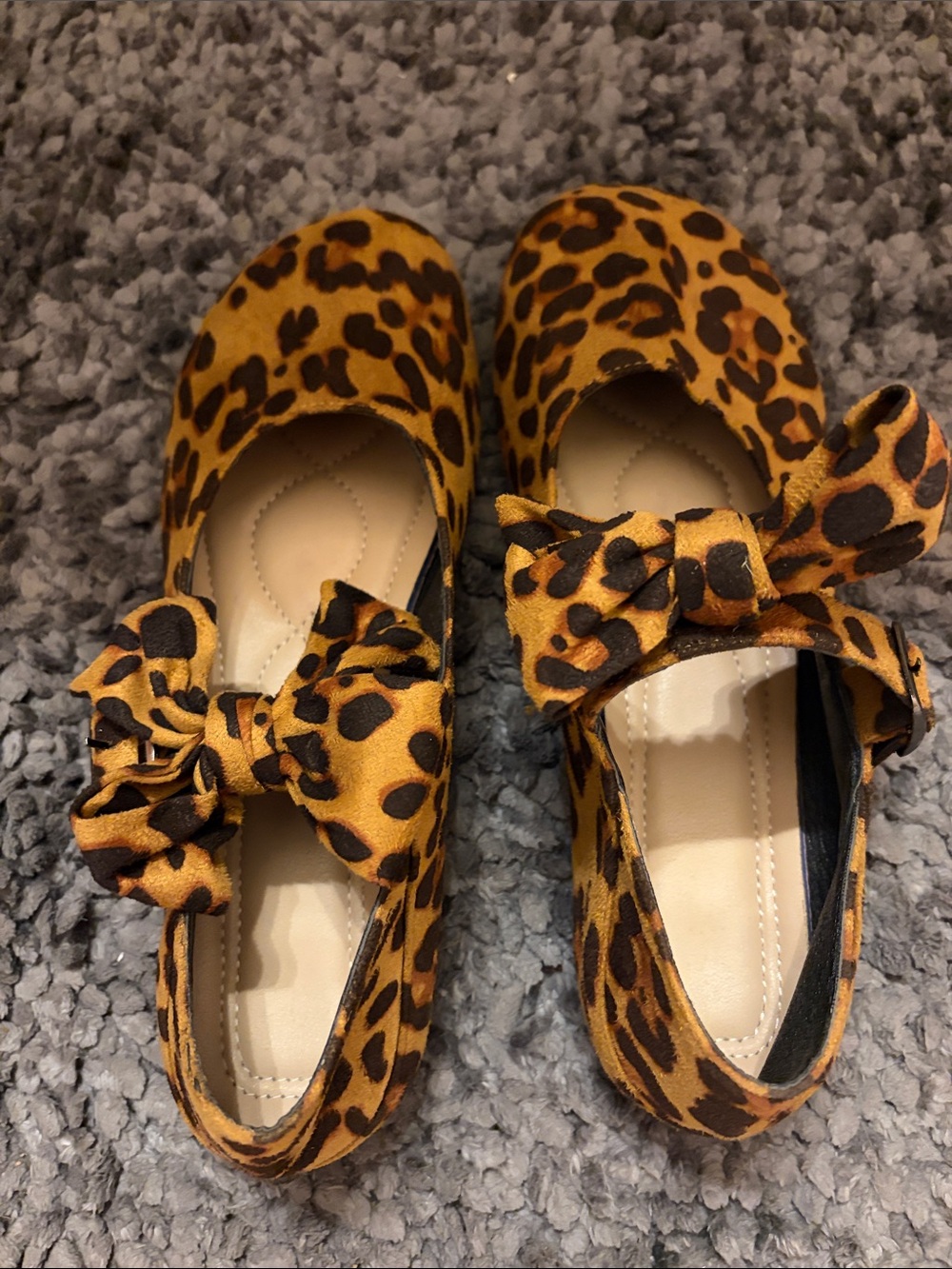 Women’s Round Toe Leopard Mary Jane’s.